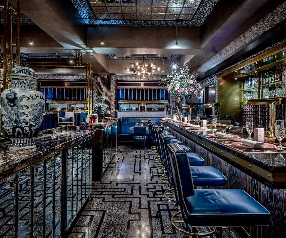 Cocktail bar at Bob Bob Ricard Soho